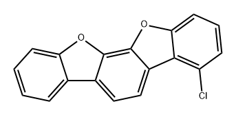 Benzo[2,1-b:3,4-b']bisbenzofuran, 4-chloro- 化学構造式