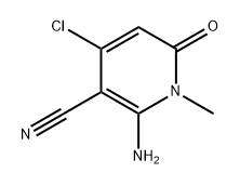3-Pyridinecarbonitrile, 2-amino-4-chloro-1,6-dihydro-1-methyl-6-oxo- Structure