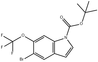 2227479-96-9 1H-Indole-1-carboxylic acid, 5-bromo-6-(trifluoromethoxy)-, 1,1-dimethylethyl ester
