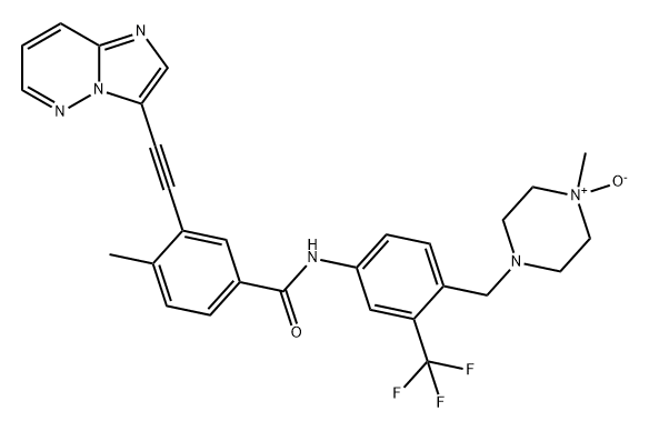 泊那替尼-N氧化物,2227480-51-3,结构式