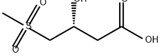 (3R)-3-hydroxy-4-methanesulfonylbutanoic acid Structure