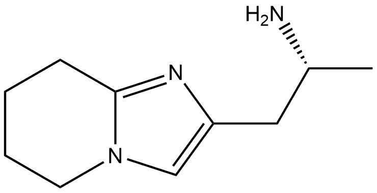 (R)-1-(5,6,7,8-Tetrahydroimidazo[1,2-a]pyridin-2-yl)propan-2-amine 化学構造式