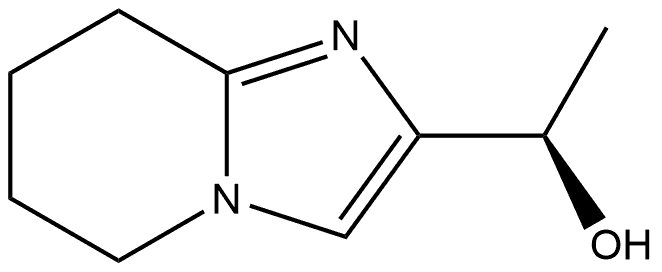 (R)-1-(5,6,7,8-Tetrahydroimidazo[1,2-a]pyridin-2-yl)ethan-1-ol 化学構造式