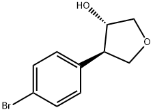 rac-(3R,4S)-4-(4-bromophenyl)oxolan-3-ol|