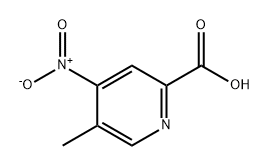 2-Pyridinecarboxylic acid, 5-methyl-4-nitro- Struktur