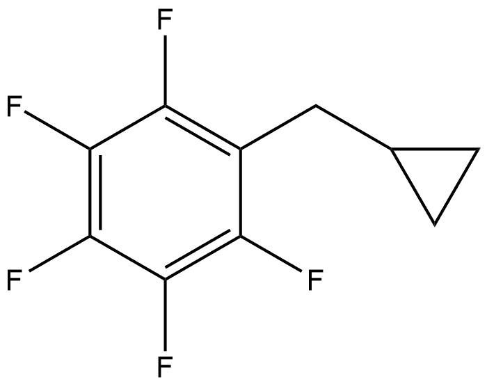1-(Cyclopropylmethyl)-2,3,4,5,6-pentafluorobenzene Structure