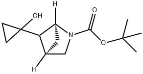 2-Azabicyclo[2.1.1]hexane-2-carboxylic acid, 5-(1-hydroxycyclopropyl)-, 1,1-dime… 化学構造式