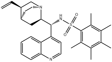 N-(9R)-Cinchonan-9-yl-2,3,4,5,6-pentamethylbenzenesulfonamide Structure