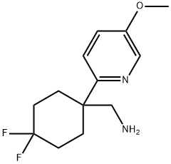 1-[4,4-difluoro-1-(5-methoxypyridin-2-yl)cyclohexyl]methanamine|