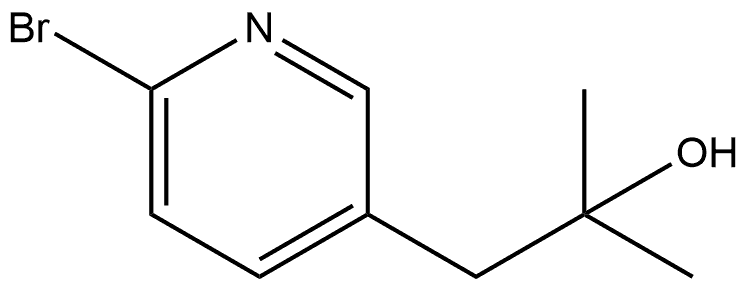 3-Pyridineethanol, 6-bromo-α,α-dimethyl- 化学構造式