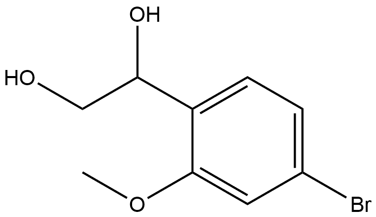 1-(4-Bromo-2-methoxyphenyl)-1,2-ethanediol Structure