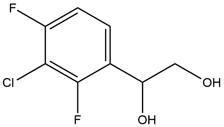 1-(3-Chloro-2,4-difluorophenyl)-1,2-ethanediol,2228242-45-1,结构式