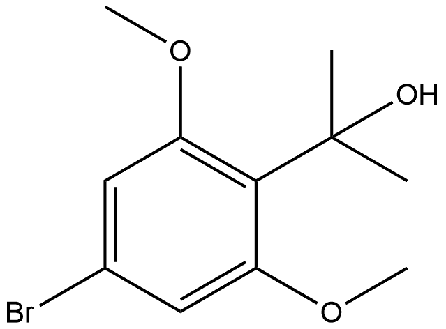 2-(4-溴-2,6-二甲氧基苯基)丙-2-醇, 2228296-99-7, 结构式