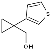 Cyclopropanemethanol, 1-(3-thienyl)- Struktur
