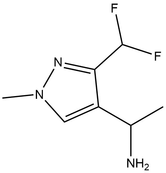 1-(3-(Difluoromethyl)-1-methyl-1H-pyrazol-4-yl)ethan-1-amine Struktur