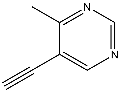 5-乙炔基-4-甲基嘧啶, 2228389-47-5, 结构式