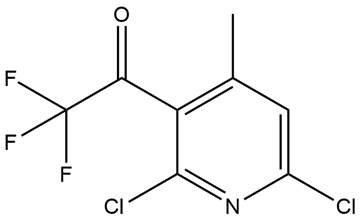 1-(2,6-Dichloro-4-methylpyridin-3-yl)-2,2,2-trifluoroethanone Structure