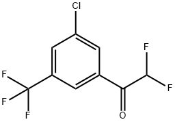 1-(3-Chloro-5-(trifluoromethyl)phenyl)-2,2-difluoroethanone Structure