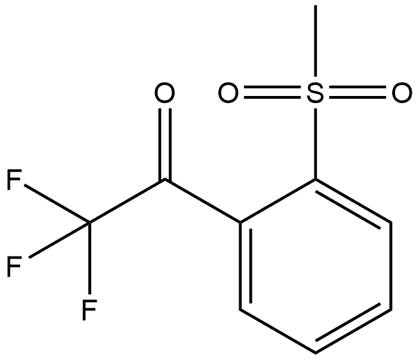 2,2,2-Trifluoro-1-[2-(methylsulfonyl)phenyl]ethanone Struktur