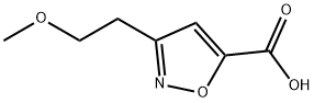 5-Isoxazolecarboxylic acid, 3-(2-methoxyethyl)- Struktur