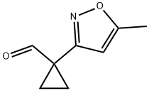 1-(5-Methyl-3-isoxazolyl)cyclopropanecarboxaldehyde Struktur