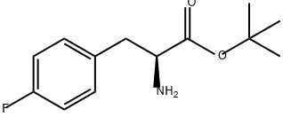 (S)-2-氨基-3-(4-氟苯基)丙酸叔丁酯 结构式