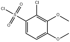 Benzenesulfonyl chloride, 2-chloro-3,4-dimethoxy- Structure