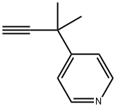 4-(2-methylbut-3-yn-2-yl)pyridine Structure