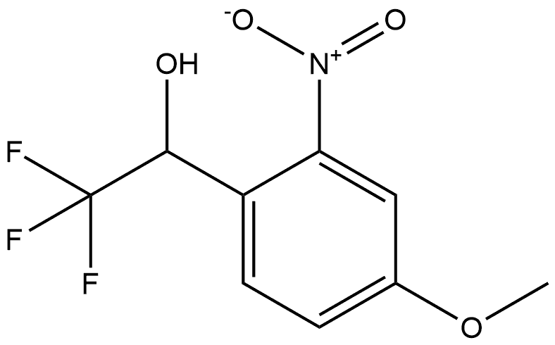 2,2,2-三氟-1-(4-甲氧基-2-硝基苯基)乙醇,2228565-35-1,结构式