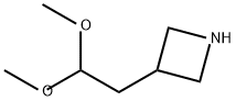 Azetidine, 3-(2,2-dimethoxyethyl)- Struktur