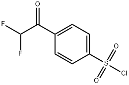 4-(2,2-difluoroacetyl)benzene-1-sulfonyl chloride 结构式