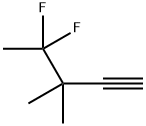 4,4-difluoro-3,3-dimethylpent-1-yne Structure