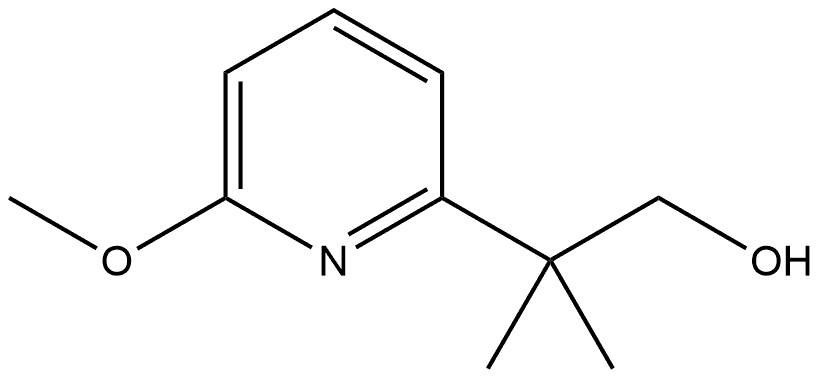 2-(6-methoxypyridin-2-yl)-2-methylpropan-1-ol Structure