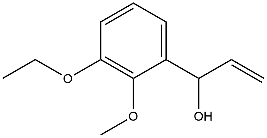 α-Ethenyl-3-ethoxy-2-methoxybenzenemethanol Struktur