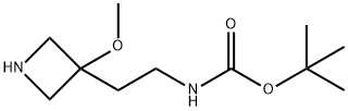 tert-butyl N-[2-(3-methoxyazetidin-3-yl)ethyl]carbamate Structure