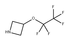 Azetidine, 3-(1,1,2,2,2-pentafluoroethoxy)- Structure