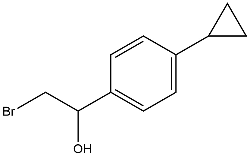 2-bromo-1-(4-cyclopropylphenyl)ethan-1-ol|