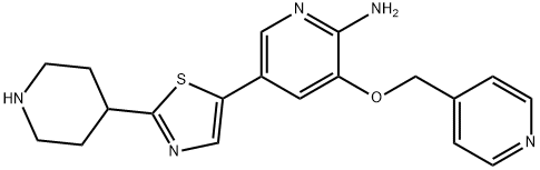 2-Pyridinamine, 5-[2-(4-piperidinyl)-5-thiazolyl]-3-(4-pyridinylmethoxy)-|化合物 HPK1-IN-26