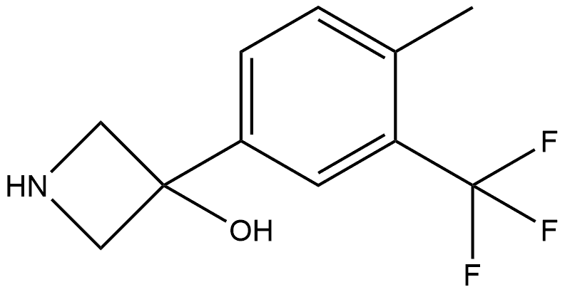 3-[4-Methyl-3-(trifluoromethyl)phenyl]-3-azetidinol Structure