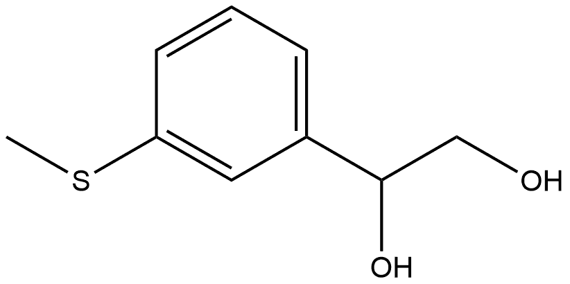1-[3-(Methylthio)phenyl]-1,2-ethanediol,2229080-77-5,结构式