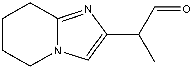 2-(5,6,7,8-四氢咪唑并[1,2-A]吡啶-2-基)丙醛,2229164-08-1,结构式