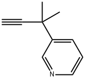 3-(2-methylbut-3-yn-2-yl)pyridine Struktur