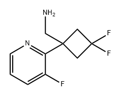 (3,3-二氟-1-(3-氟吡啶-2-基)环丁基)甲胺, 2229302-59-2, 结构式