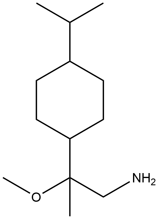 2-methoxy-2-[4-(propan-2-yl)cyclohexyl]propan-1-amine hydrochloride Structure