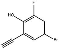 4-溴-2-乙炔基-6-氟苯酚,2229369-27-9,结构式