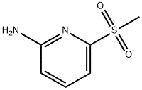 6-(甲基磺酰基)吡啶-2-胺 结构式