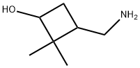 3-(Aminomethyl)-2,2-dimethylcyclobutanol Struktur