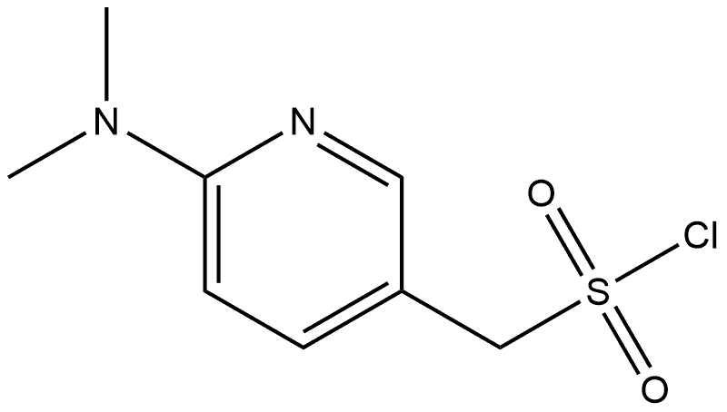6-(Dimethylamino)-3-pyridinemethanesulfonyl chloride (ACI) Structure