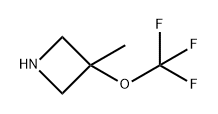 Azetidine, 3-methyl-3-(trifluoromethoxy)- 化学構造式