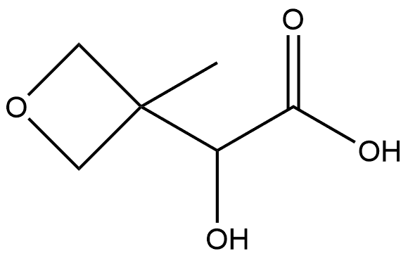 α-Hydroxy-3-methyl-3-oxetaneacetic acid Struktur